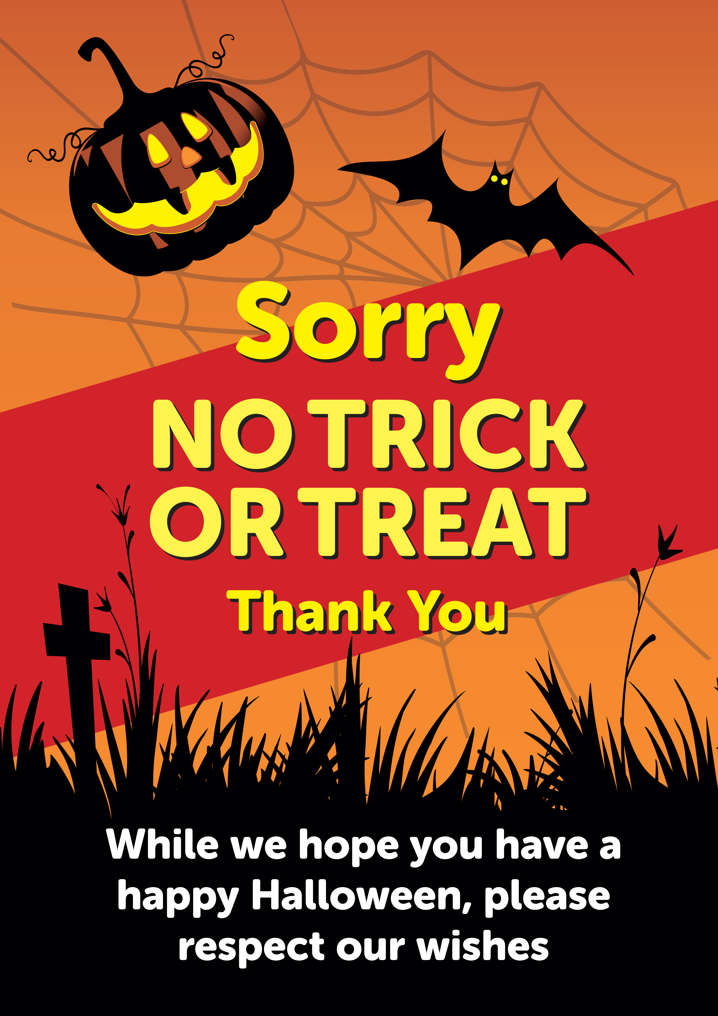Print this free poster so you’re not disturbed on Halloween